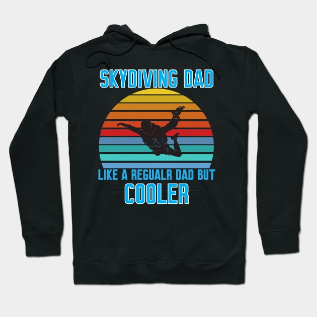 Funny Skydiving Dad Hoodie by Work Memes